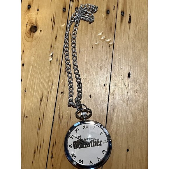 Godfather Restaurant And Club Large Pocket Watch and Chain. Not working. - Picture 2 of 5